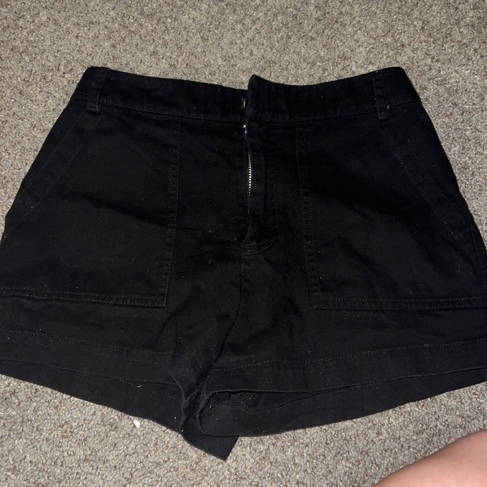 Black cargo shorts